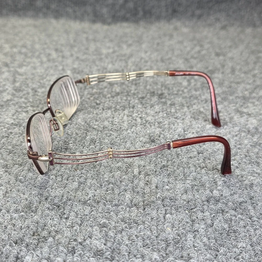 CHARMANT Eyeglass Frames Titanium Line Art XL 2006 Silver 51-18-135